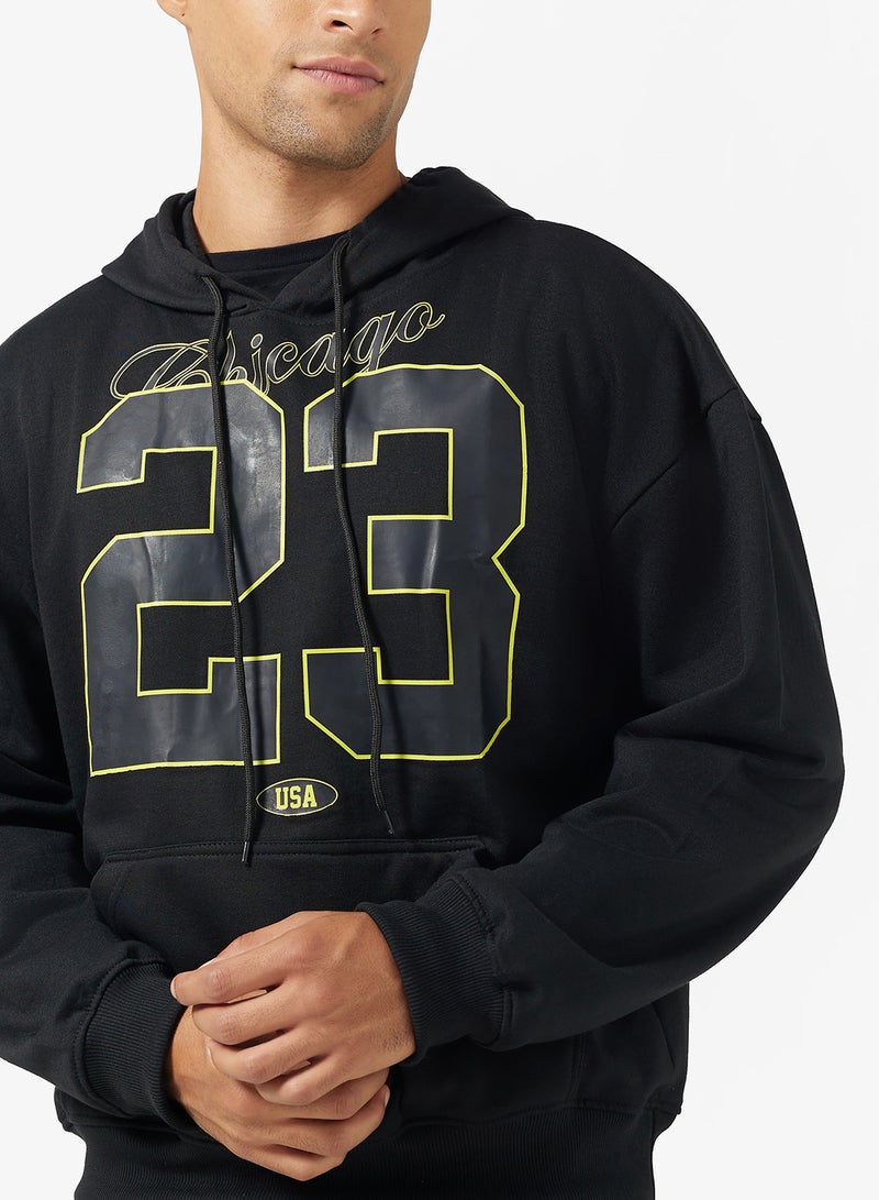 سفنتي فايف هودي بظهر مطبوع - Image 3