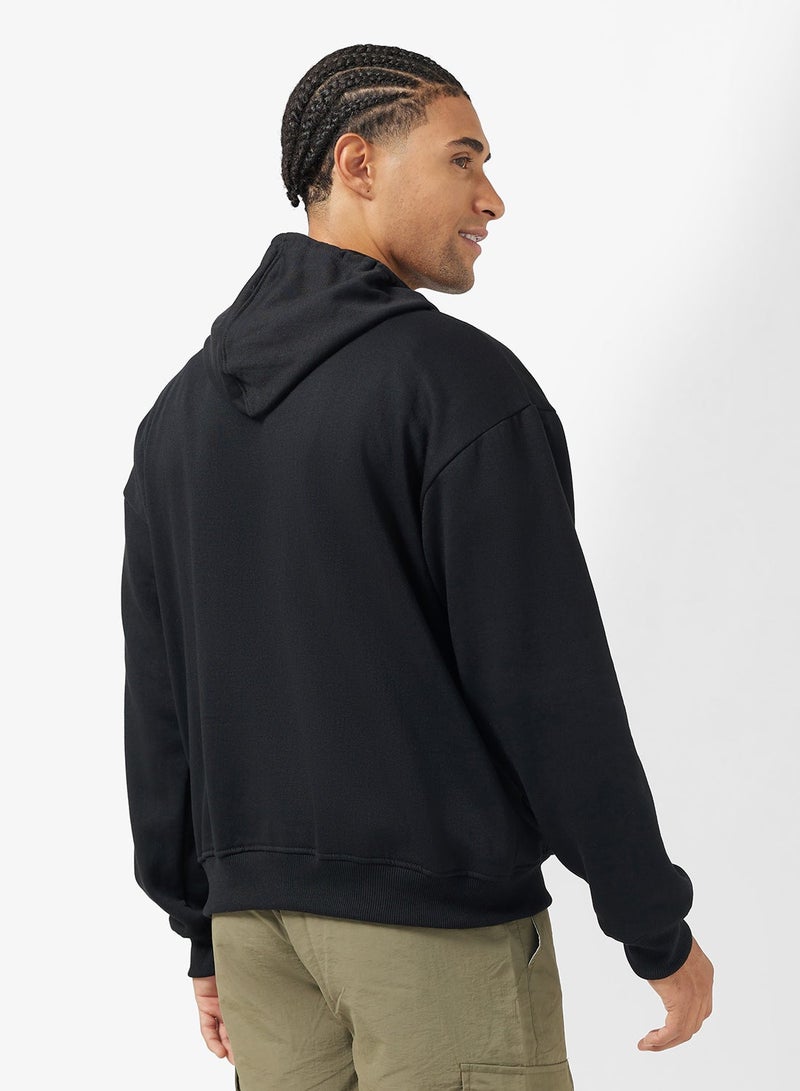 Seventy Five Graphic Pullover Oversize Hoodie - Image 2