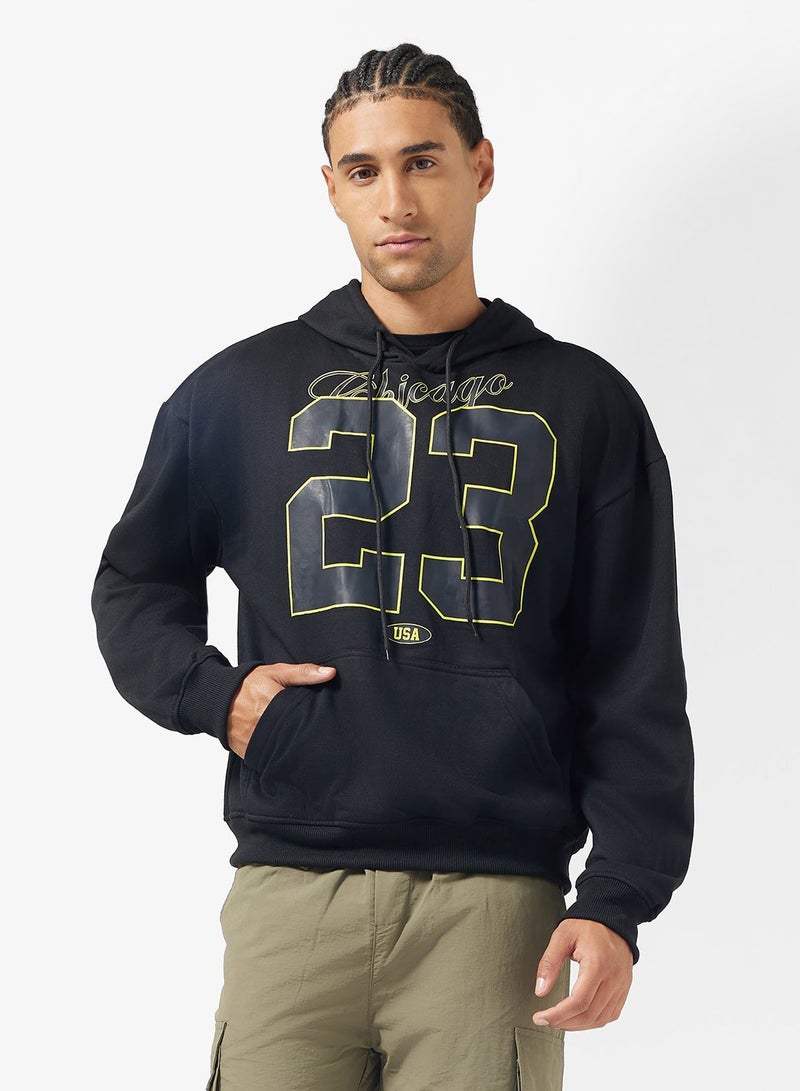 Seventy Five Graphic Pullover Oversize Hoodie - Image 1