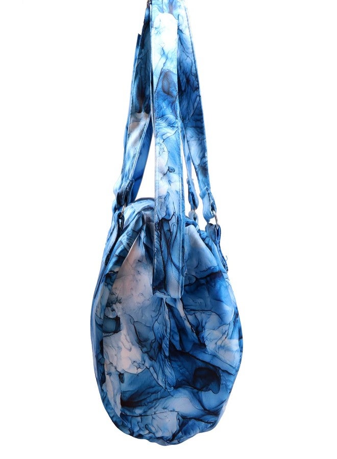 Shelzi Women's Handbag for Stylish Ladies Shoulder Crossbody Purse, Shopping Hand Bag, Travel Storage Tote Bag, Polyester Fabric Purse Side in Comes Two Pockets and Zipper Closure Bag - (Multicolor) - Image 1