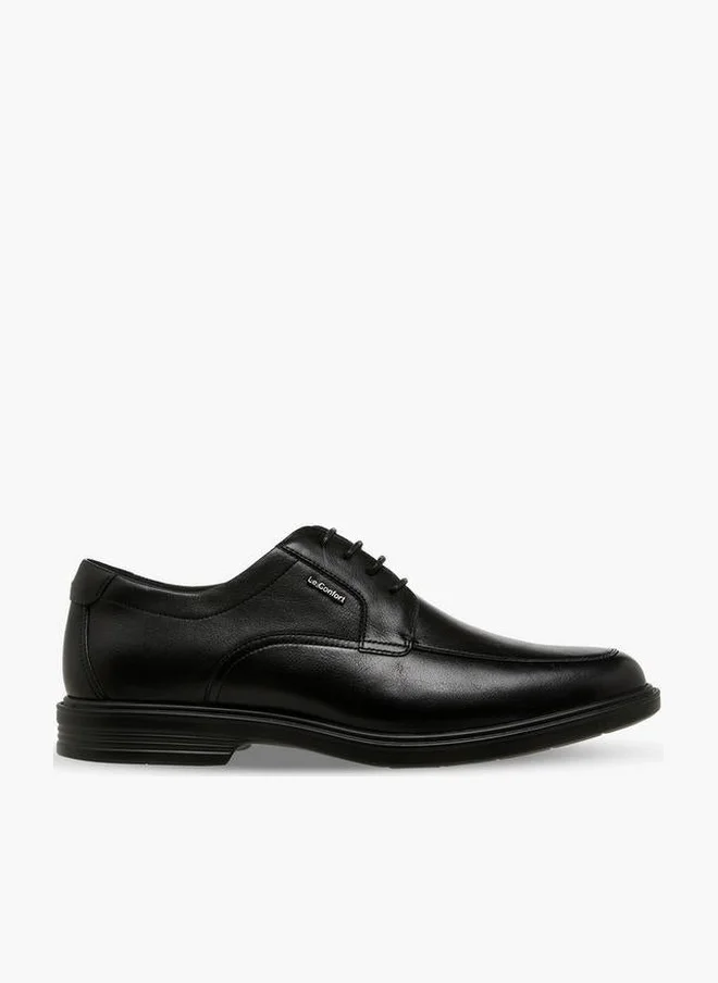 لو كونفورت Men Lace-Up Leather Derby Shoes