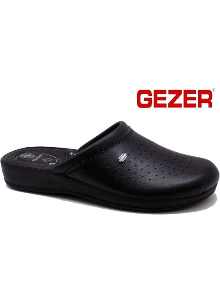 Gezer - 4768 Black 4 Point Hospital/Work Sabo Slippers - Image 1
