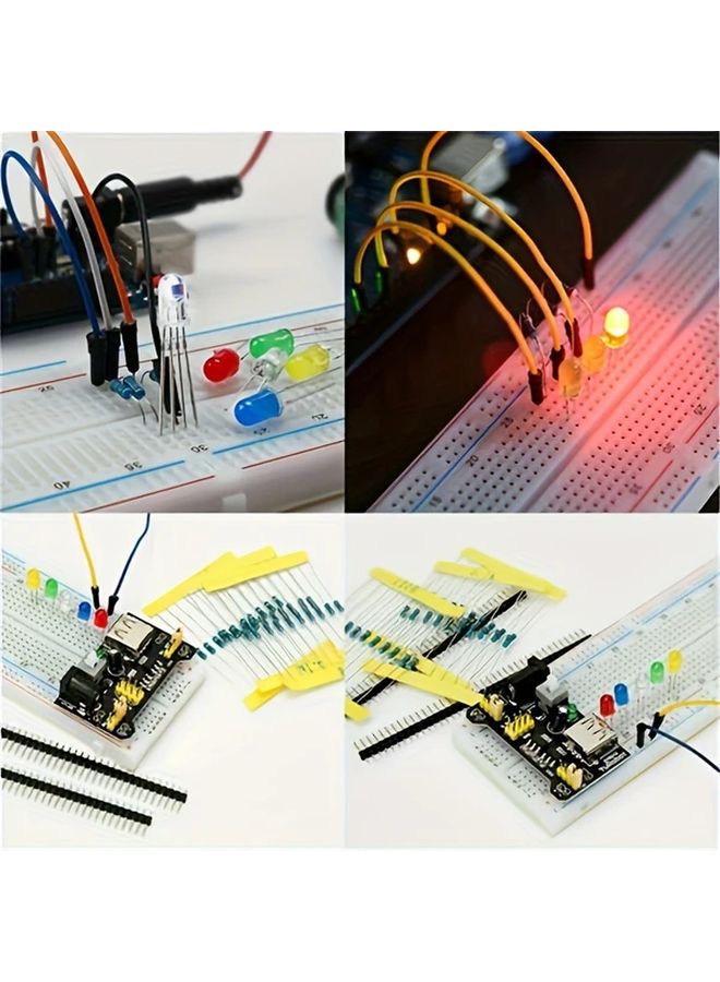 1 مجموعة ثنائي مقاومة مع لوحة تجارب مقياس الجهد لأردوينو راسبيري باي