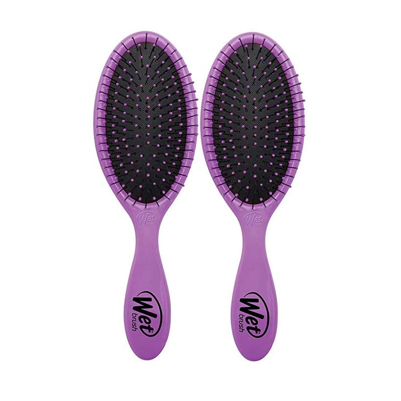 Wet Brush Detangling Hair Brush - Purple - 2 Pack Detangler - Comb for Women, Men & Kids - Wet or Dry â€“ Removes Knots and Tangles, Best for Natural, Straight, Thick & Curly Hair â€“ Pain Free - Image 1