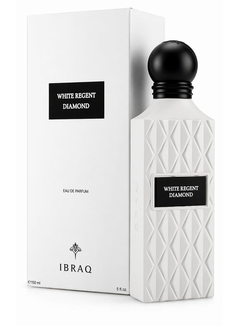 Ibrahim Al Qurashi White Regent Diamond EDP 150ml – Luxury Perfume for Men & Women