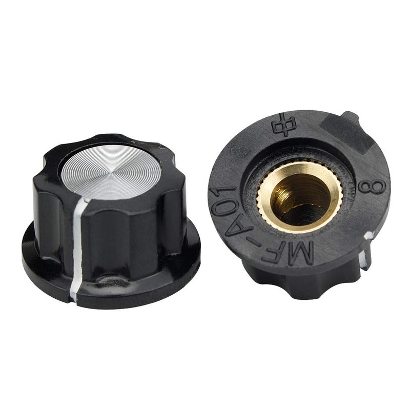 Electrical Buddy A01 Silver Tone Top Potentiometer Volume Control Rotary Knobs 6mm Shaft Hole 20PCS - Image 3