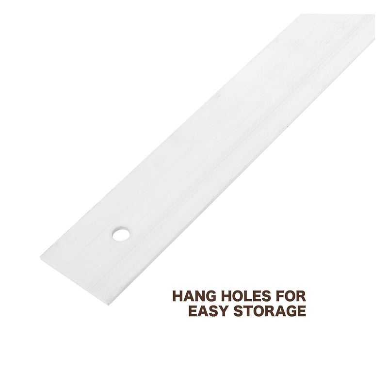 MAYES 10207 24 Inch Straight Edge Aluminum Ruler, Heavy Duty 24 Inch Ruler with Metric and Standard Measurements, Extra Thick Precision Straight Edge - Image 4