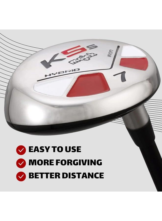 Majek Golf Men's #7 Hybrid Regular Flex Right Handed New Utility R Flex Club - Image 4