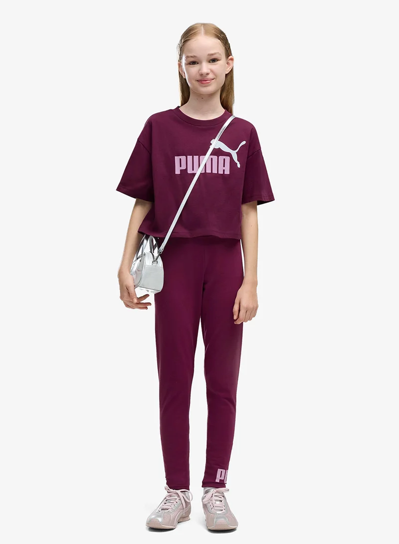 Puma Fuchsia Glow Youth Essential No. 1 Logo Leggings for Women | Best Price UAE