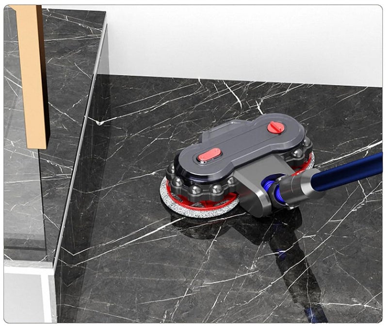 RULA Electric Floor Mop Head Attachment for Dyson v7 v8 v10 v11 v15 Wet Mop Head and Vacuum Cleaner Floor Mop Replacement, 6 Washable Mop Padsã€V6/DC amd Slim Series Not Compatibleã€‘, Large, Gray - Image 4