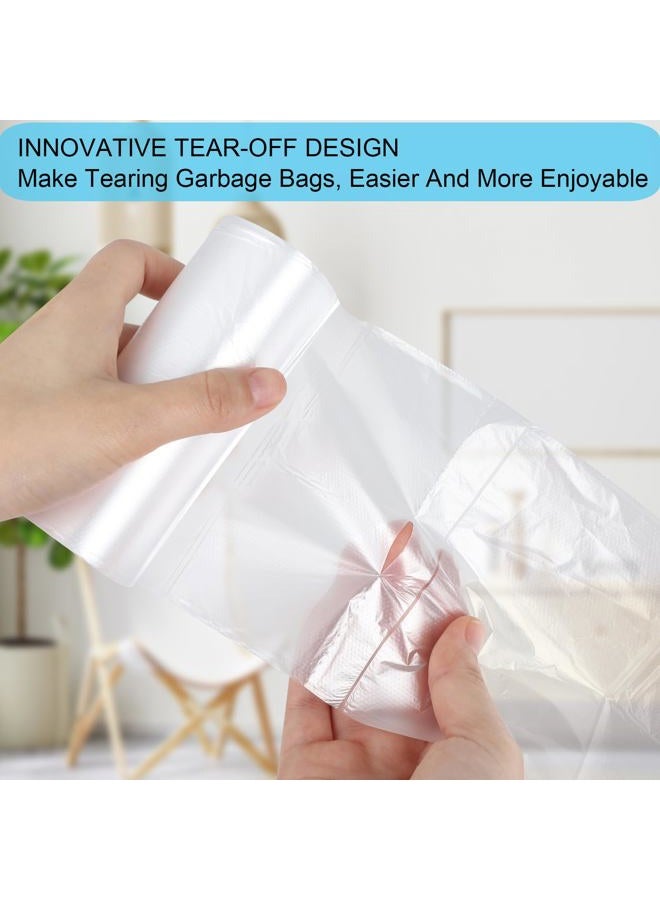 SOSOHOME 2 Gallon Small Trash Bags, Clear, 150 Counts/ 3 Rolls - Image 5