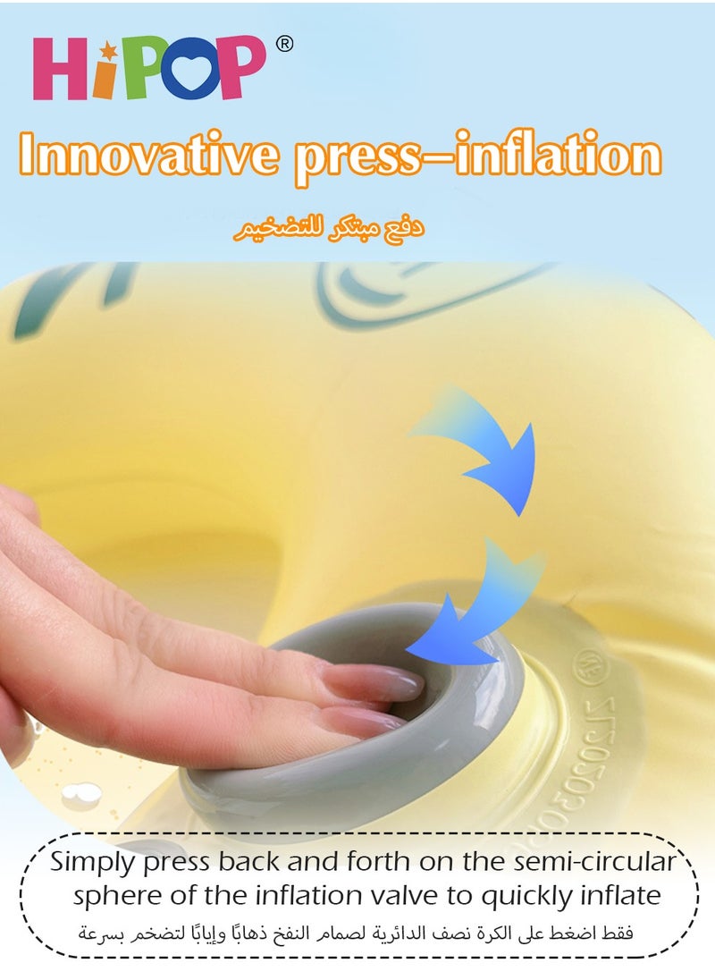 HIPOP Self-Inflating Children's Swimming Ring,PVC Thickening Material,Children Floating Toys  - Image 2