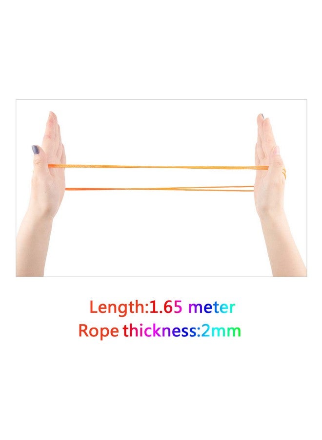 Poen لعبة خيوط قطة بون 10 قطع - لعبة خيوط قطة بطول 65 بوصة، 10 ألوان - Image 2