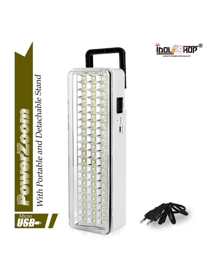 IDOLESHOP - IDOLESHOP 60 LED Light with Android Charging Support Rechargeable Lantern Emergency Light White - Image 1