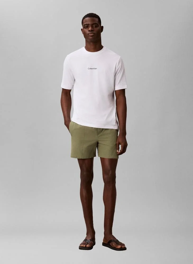 CALVIN KLEIN  Logo Crew Neck T-Shirt for Men | Best Price UAE