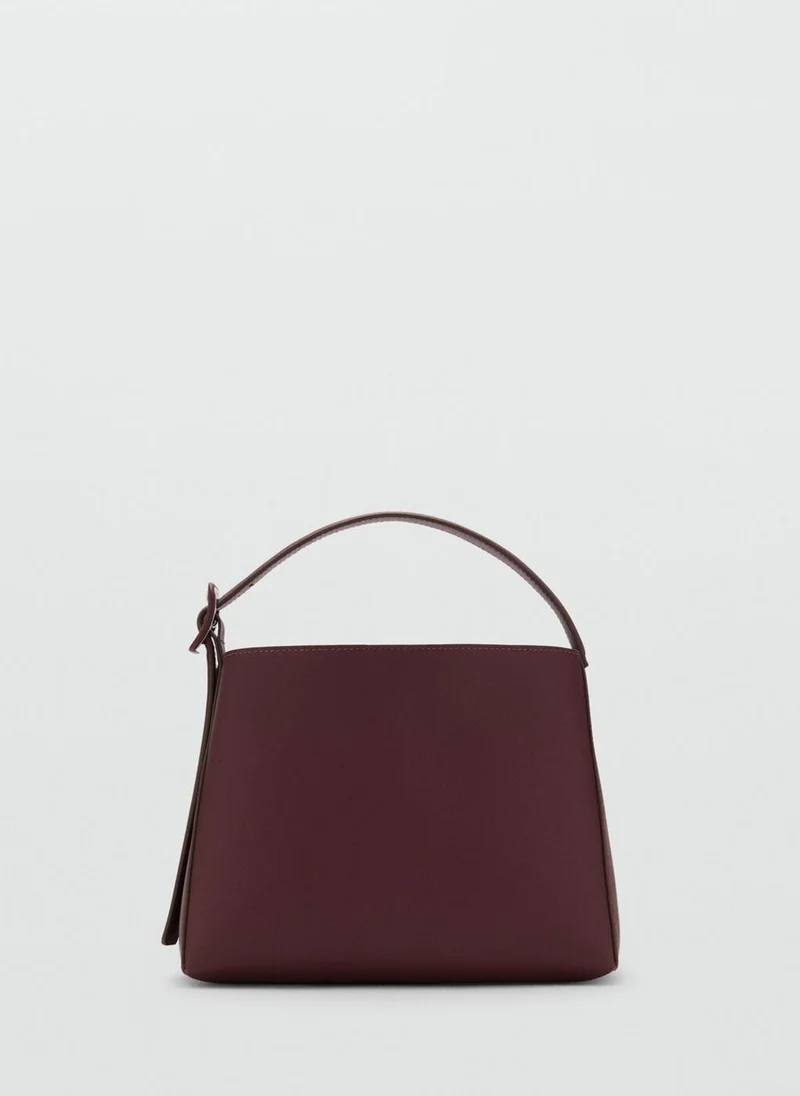 MANGO Mini shopper bag with buckle