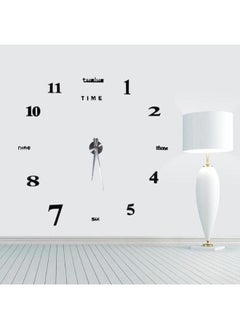 Home Gallery Large Black 3D Frameless Wall Clock  - Image 2