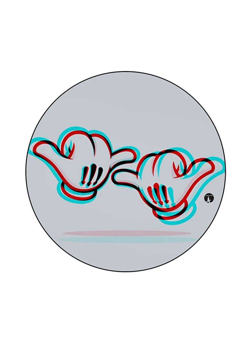 RKN Printed Round Mouse Pad Multicolour