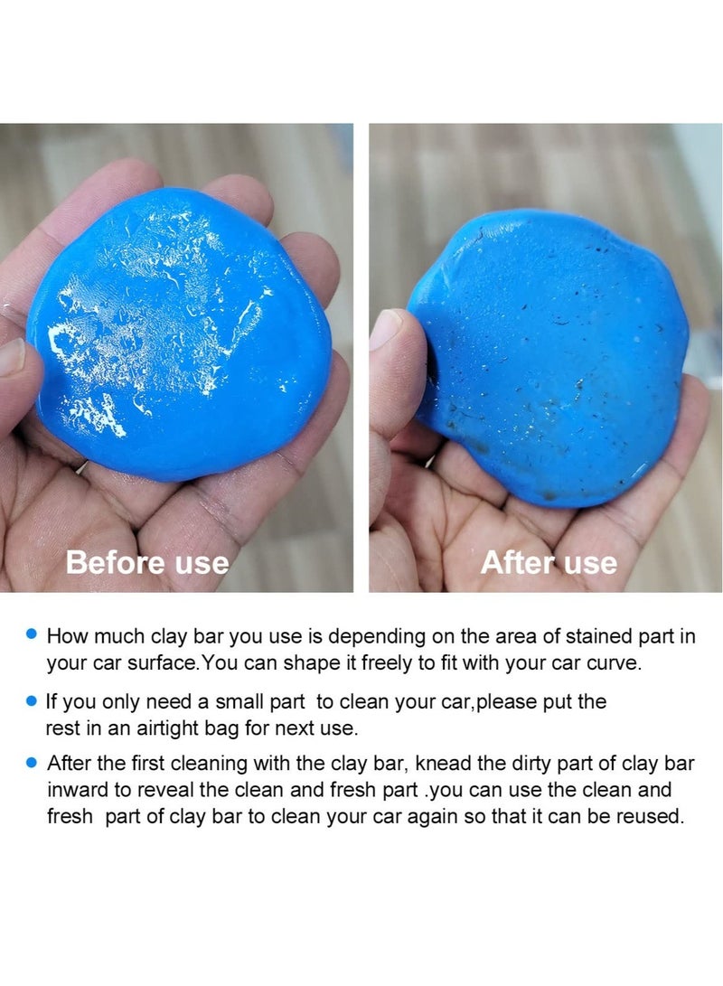 Excefore Car Clay for Car Detailing 4 Pack, Auto Detailing Clay Bar Cleaner, Grade Cleaner Kit for Coating Polisher Car Wash Kit Cleaning RV Cars Boats Bus - Image 5