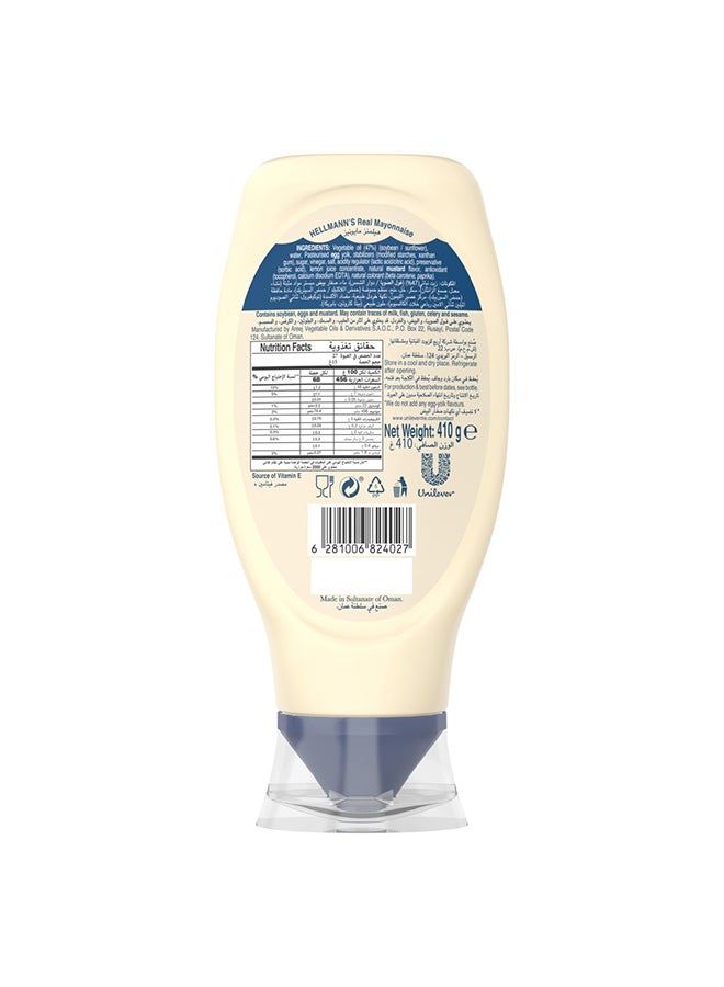 Hellmann's Mayonnaise, Ideal as a dip, dressing or spread, Real, 100% recycled plastic bottle, 410g  - Image 2
