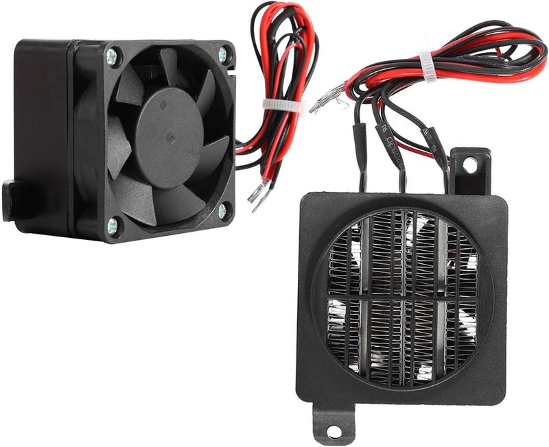 Pssopp Constant Temperature PTC Fan Car Heater, Portable Space Heating Device for Small Instruments, 12V/24V Rated Power 180W/300W, Ideal for Vehicles and Incubators (24V 150W) - Image 2