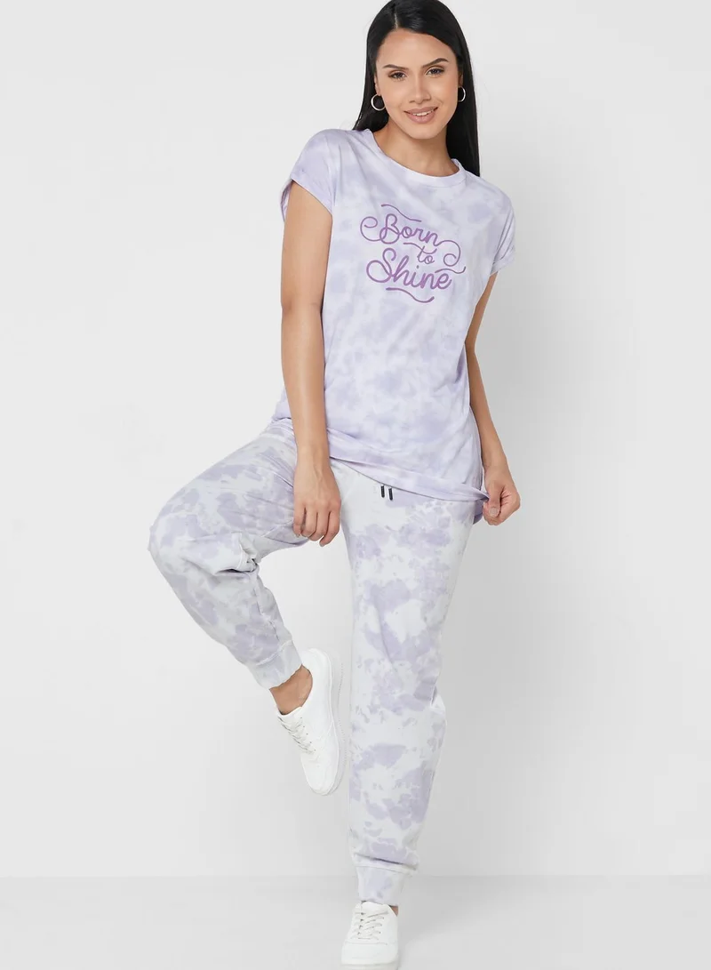 Aeropostale Tie Dye Cuffed Sweatpants