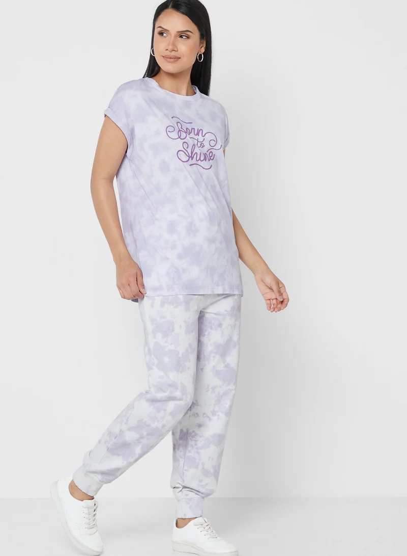Aeropostale Tie Dye Cuffed Sweatpants