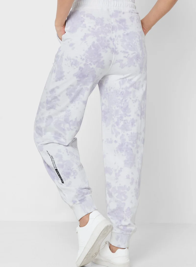 Aeropostale Tie Dye Cuffed Sweatpants
