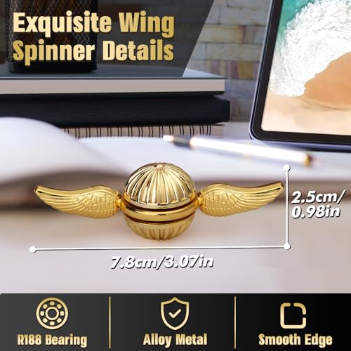 Amarlozn Cool Orb Fidget Spinner Metal Ball Toy for Stress Relief Desk Decor for School Home Office Christmas Birthday Stocking Stuffer Party Favor Gift Sensory Toy for Boys Girls Kids Adults - Image 5