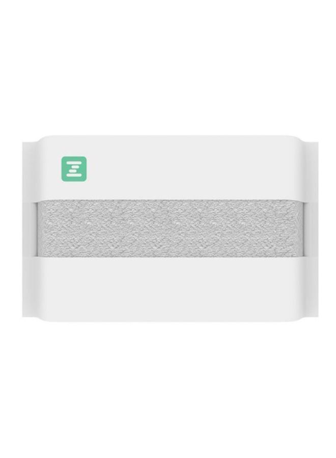 NIBEMINENT Antibacterial Water Absorption Hand Towel Grey 32x74cm - Image 1