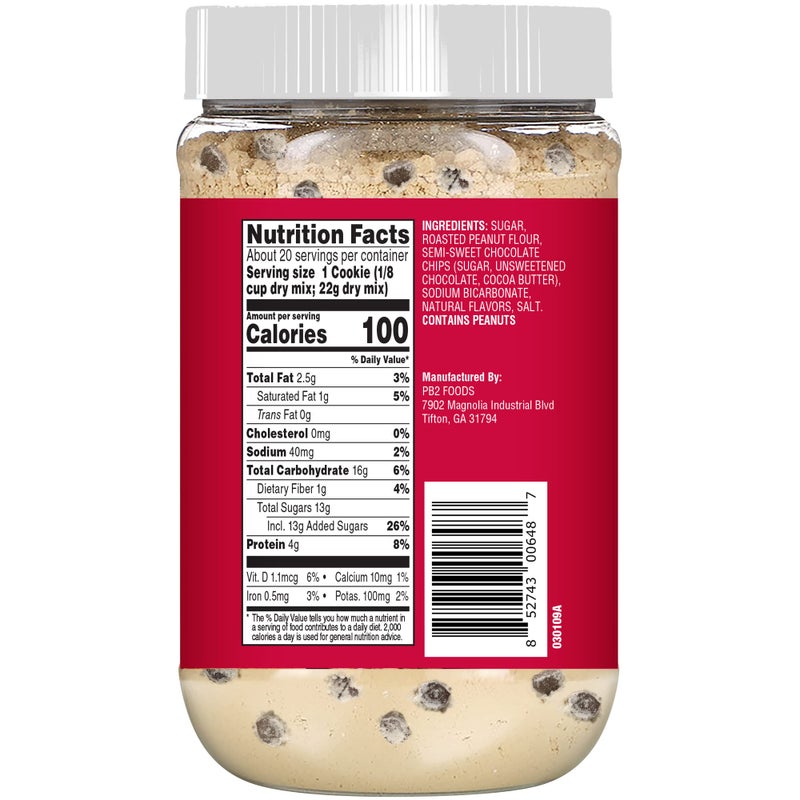 PB2 Pantry Chocolate Chip Cookie and Brownie Mix, Gluten Free, Non-GMO, 4g Protein Per Cookie, Vegan (2 Jars - 16 Oz Each) - Image 2
