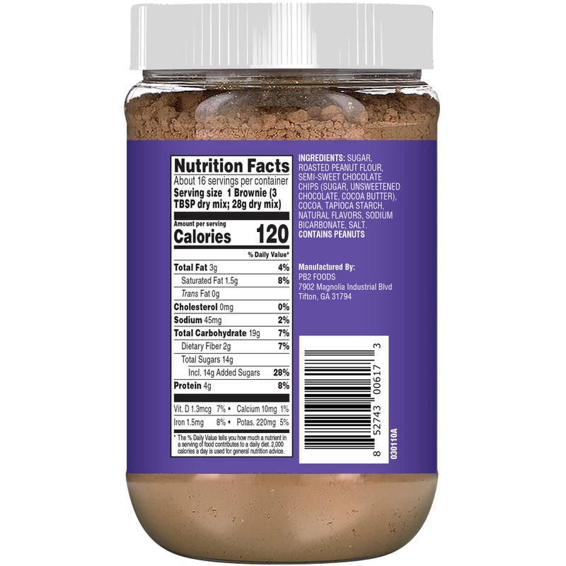 PB2 Pantry Chocolate Chip Cookie and Brownie Mix, Gluten Free, Non-GMO, 4g Protein Per Cookie, Vegan (2 Jars - 16 Oz Each) - Image 3