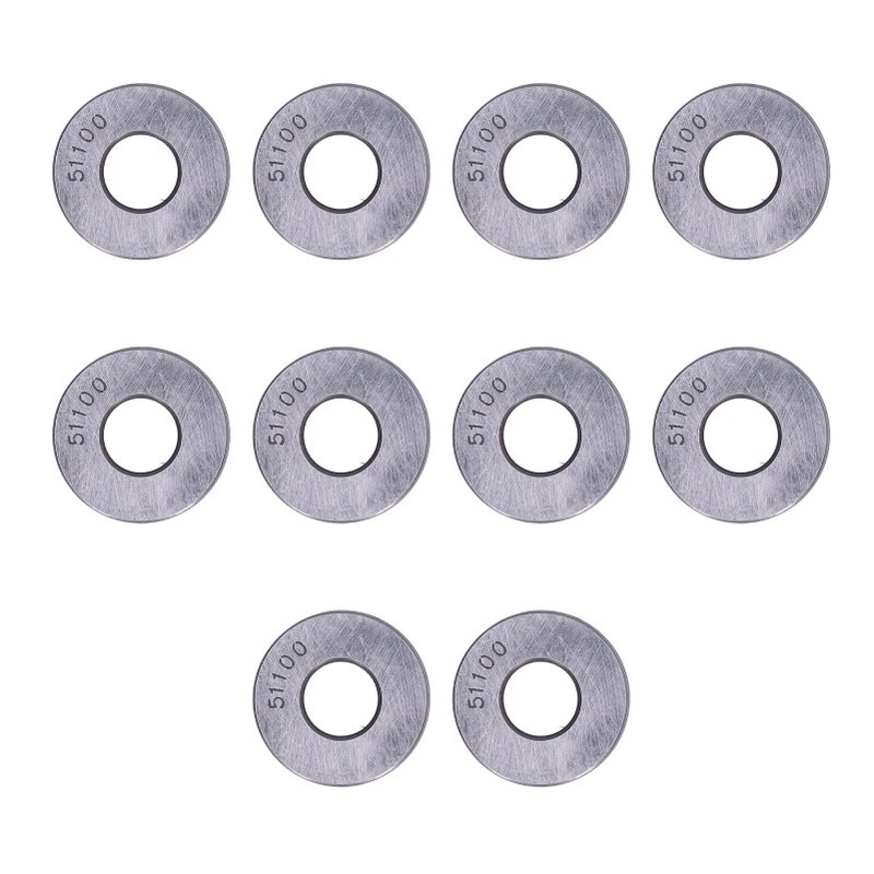 10PCS Plane Thrust Ball Bearings High Accuracy Detachable Miniature Axial Metal Bearing Kit51100 - Image 4