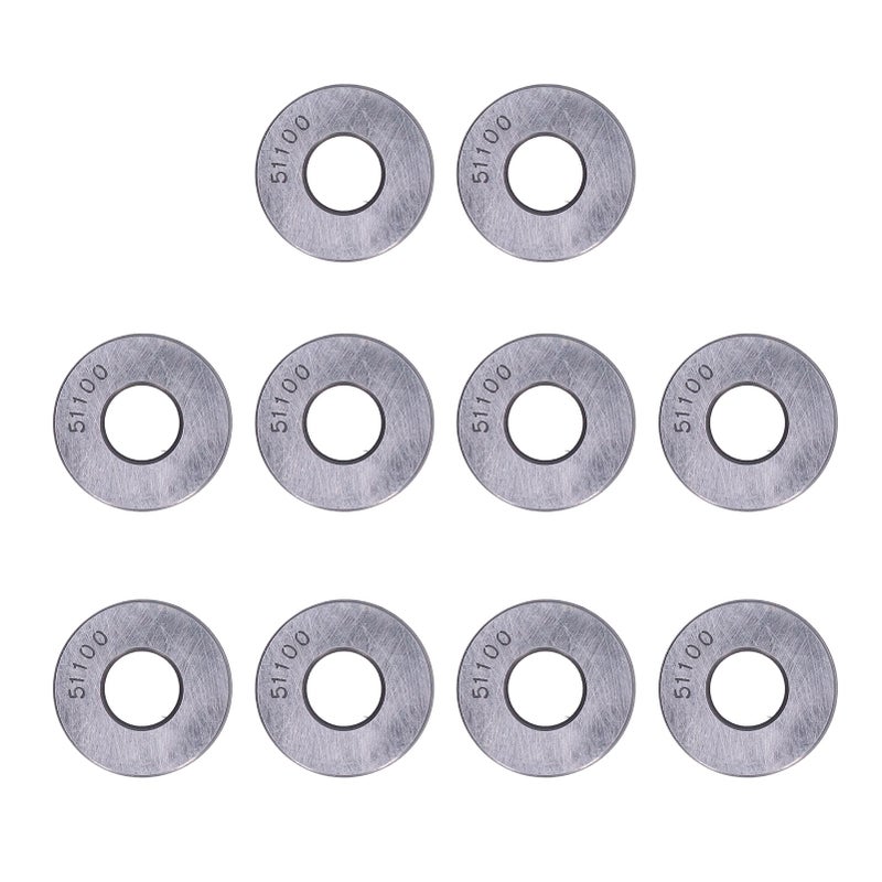 10PCS Plane Thrust Ball Bearings High Accuracy Detachable Miniature Axial Metal Bearing Kit51100 - Image 3