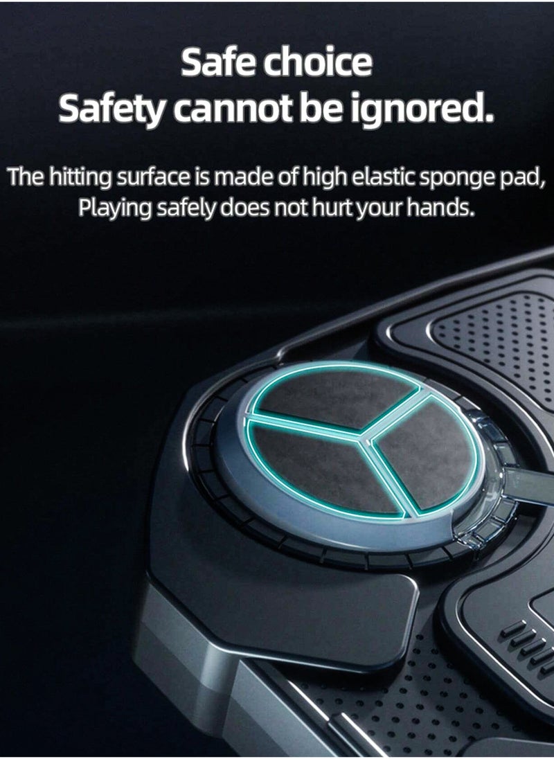 ELTRAZONE Kids Music Boxing Machine with Bluetooth – Adjustable Height, 3 Reaction Training Modes, Interactive Punching Pad for Boys & Girls Ages 3-14, Wall Mounted Fitness Trainer, EVA Foam Area, Gloves & Velcro Included - Image 4