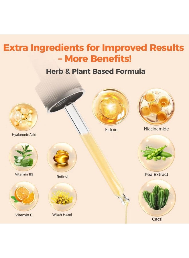 هيرو لابس 1+ سيروم ريتينول للوجه ٢٫٥٪، سيروم ريتينول B5 لتجديد البشرة مع فيتامين C وفيتامين E وحمض الهيالورونيك والنياسيناميد، سيروم لمكافحة الشيخوخة وتنعيم التجاعيد وتصحيح البقع الداكنة وتفتيح البشرة الباهتة. - Image 3