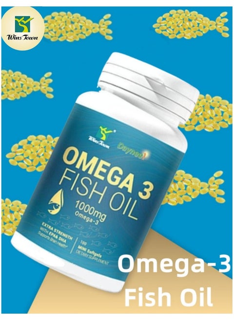 High-Purity Omega-3 Fish Oil Softgels | Scientific EPA+DHA Ratio for Heart, Brain & Eye Health