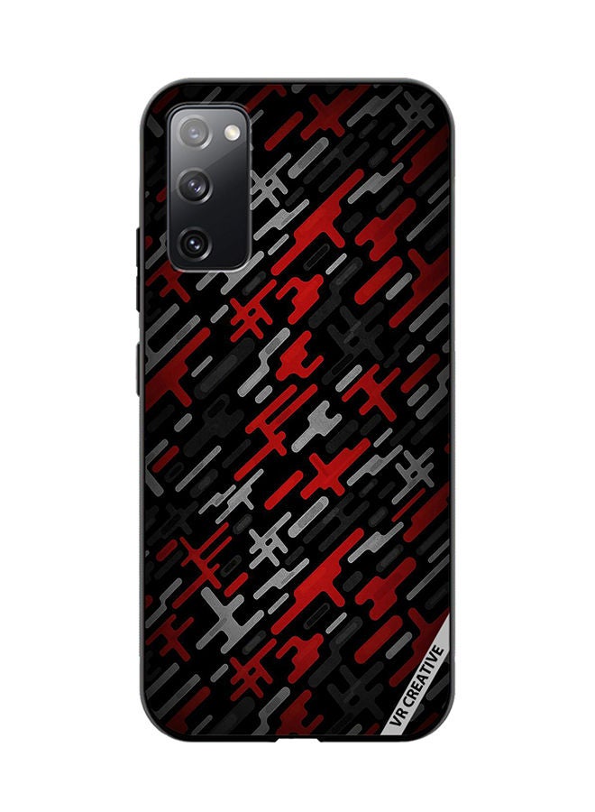 VR CREATIVE Protective Case Cover For Samsung Galaxy S20 FE 5G Abstract Design Multicolour - Image 1