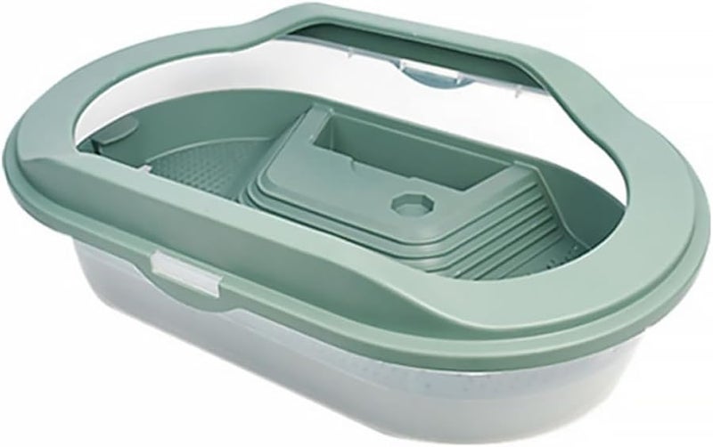 حوض السلاحف الخضراء مع منصة التشمس موطن متعدد المناطق سهل التنظيف - Image 1