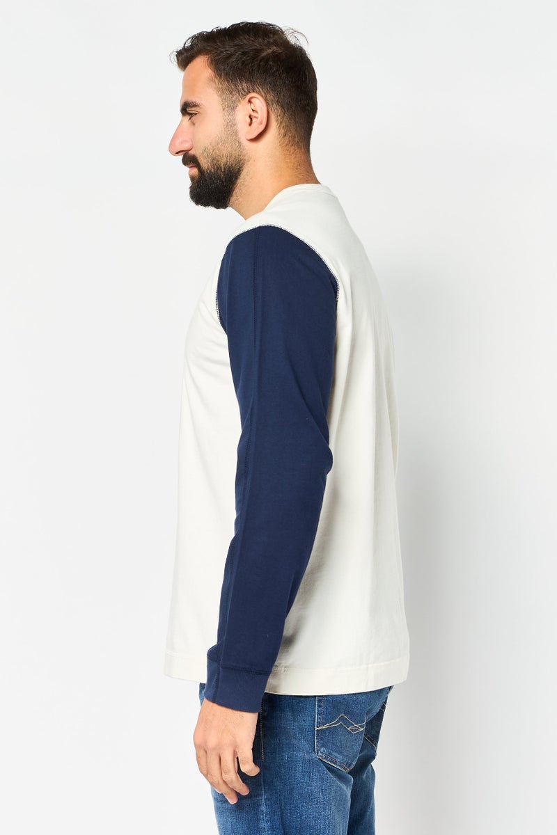 DOCKERS Men Crew Neck Long Sleeve Plain Sweatshirt, Multicolor - Image 2