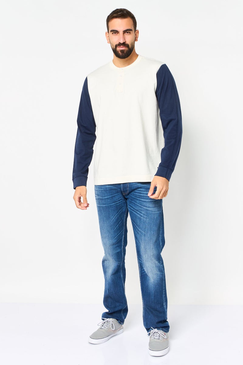 DOCKERS Men Crew Neck Long Sleeve Plain Sweatshirt, Multicolor - Image 4