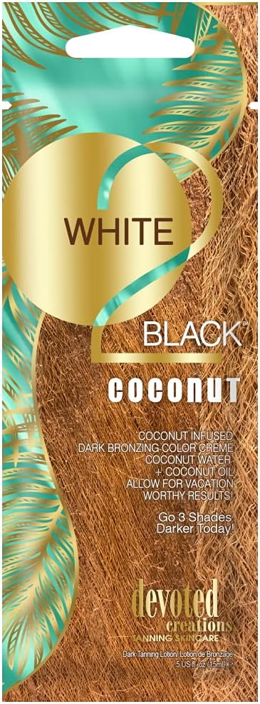 Devoted Creations White 2 Bronze Coconut Dark Bronzing Tanning Lotion 15ml