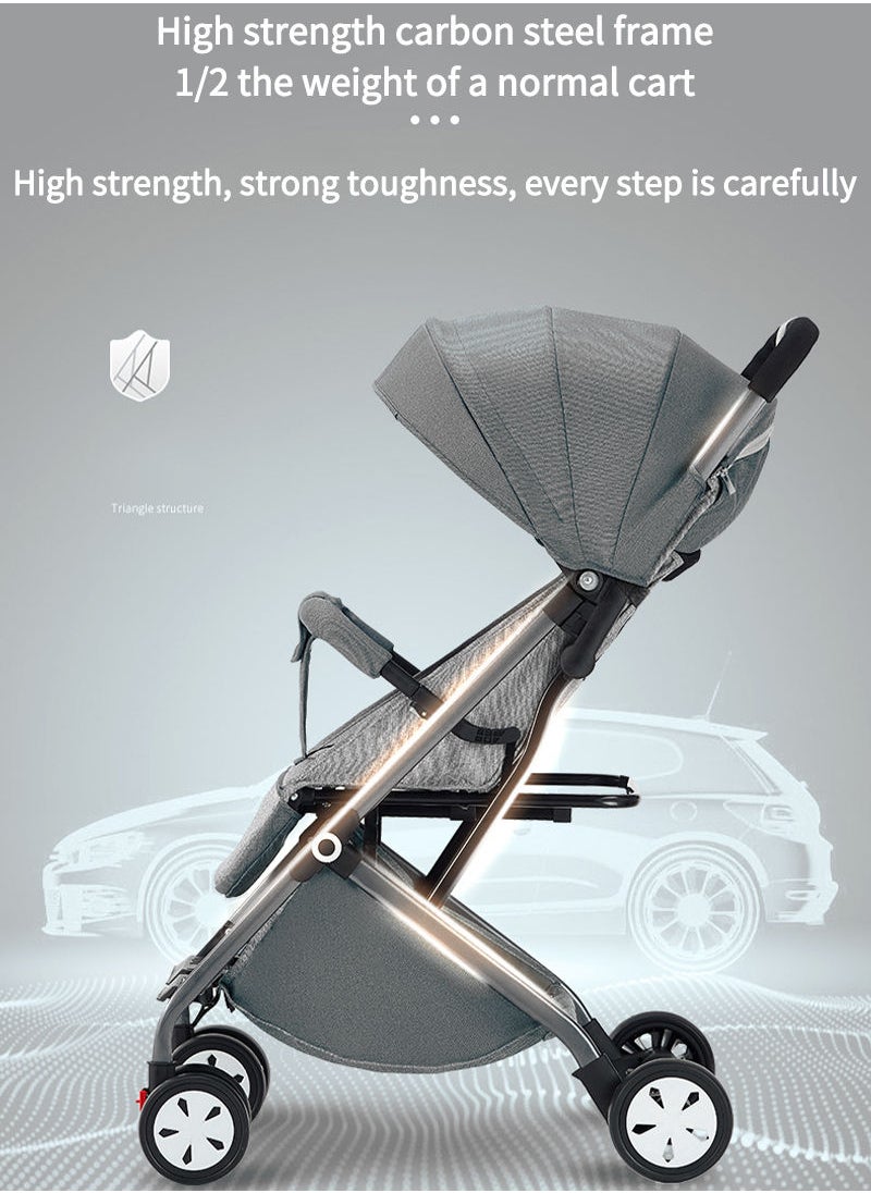 MaBaby Multifunctional Baby Stroller, Can Sit And Lie Lightweight Baby Stroller, Portabel And Foldable Baby Travel Stroller  - Image 5