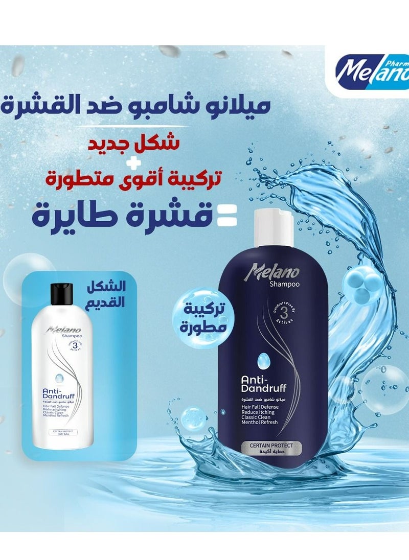 MELANO - MELANO Anti-Dandruff Shampoo 400 ml+Vitapoint Anti dandruff Ampoule - Image 1