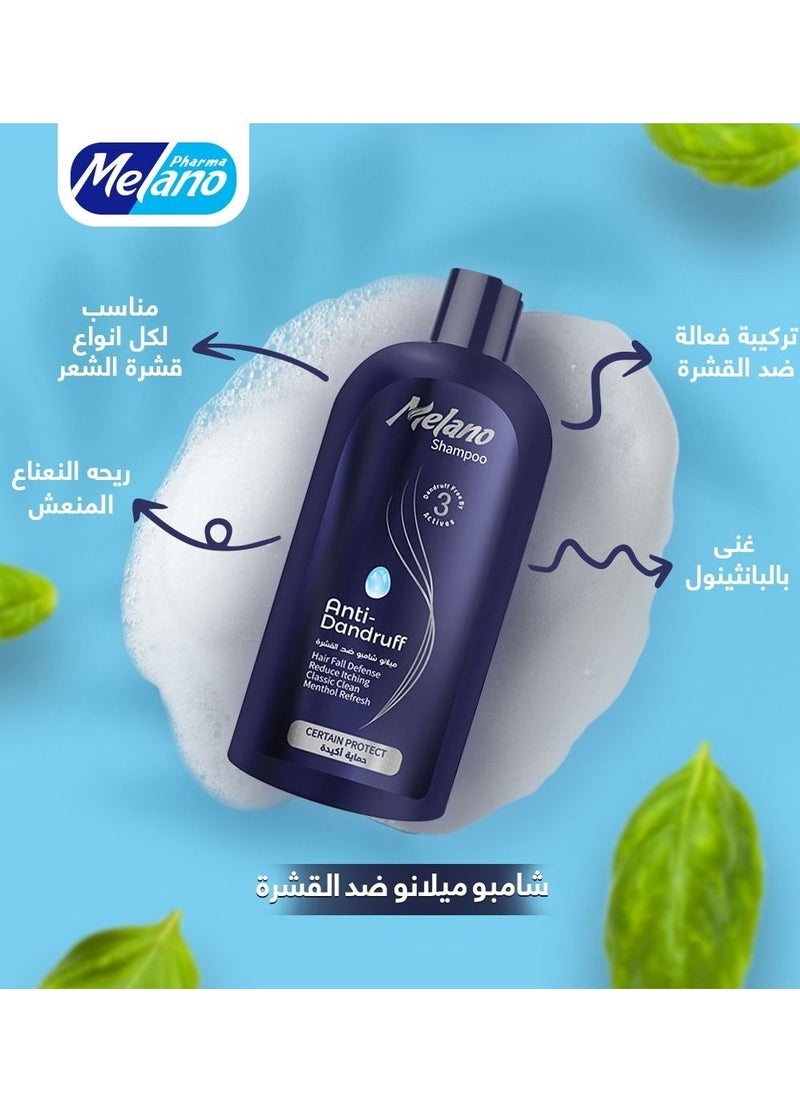 MELANO - MELANO Anti-Dandruff Shampoo 400 ml+Vitapoint Anti dandruff Ampoule - Image 1