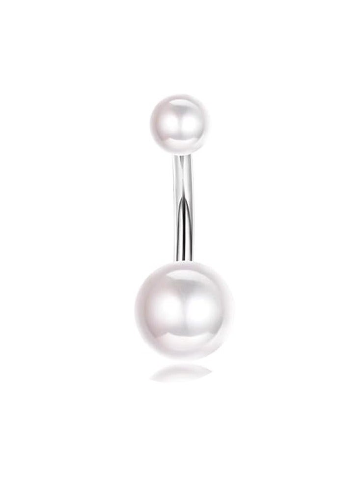 5pcs Silver Belly Ring Set Stainless Steel Water drop  Fashion Rhinestone studded Belly Piercing Button for Women holiday&dating & party & wedding  - Image 5