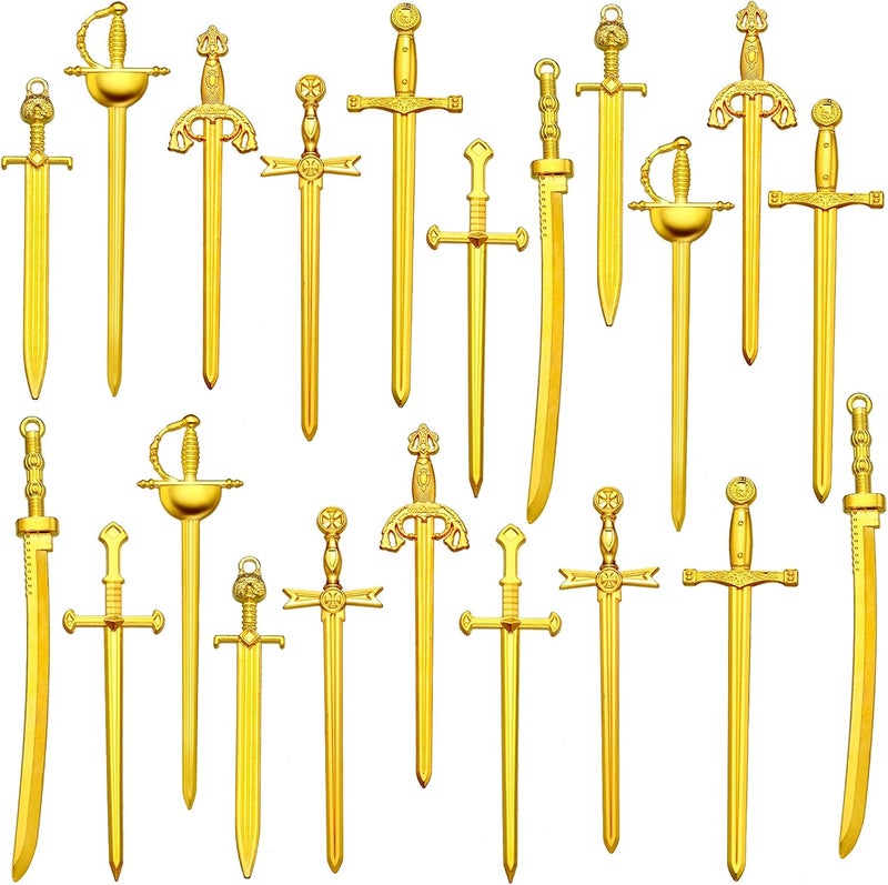 comfrt 21 Pieces Antique Swords Knife Bookmark Charms Swords Knife Pendants Knife Charms for Bookmarks DIY Necklace Bracelace Jewelry Making - Image 1