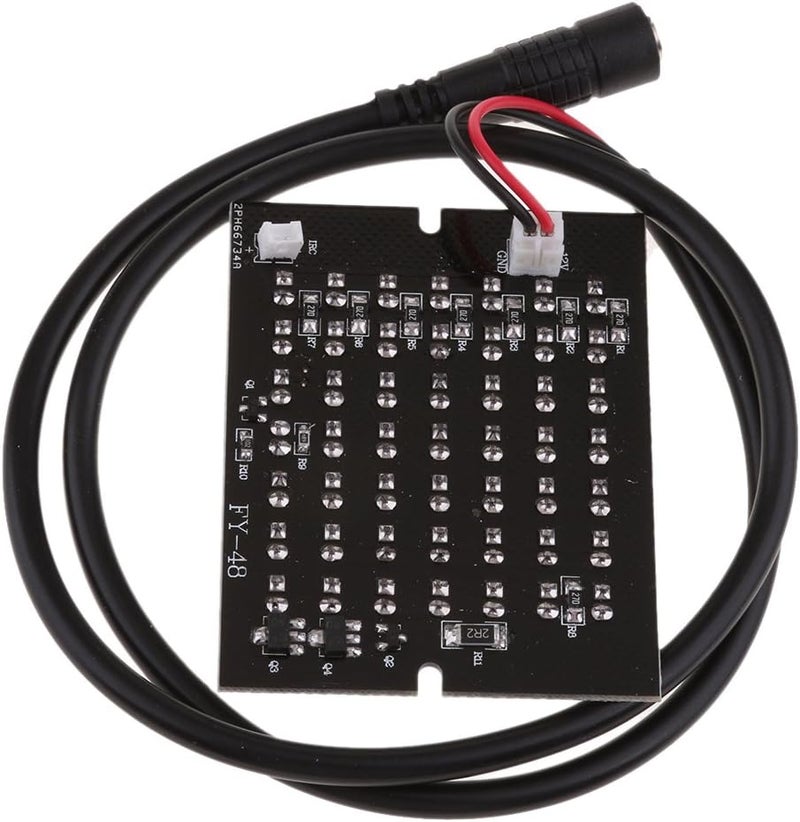 klarako 940nm infrared 48 LED Array board IR Illuminator with IR Range up to 30m For all kinds of Camera Modules, Power DC 12V - Image 4