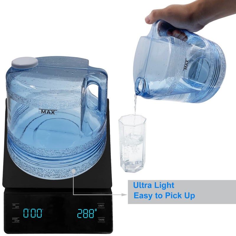 اكسيفي Xcivi حاوية مياه سعة 1 جالون / 4 لتر لزجاجة تجميع بديلة لتقطير المياه، وعاء جالون بلاستيكي محمول، مقصف مياه متوافق مع Megahome وأجهزة تقطير المياه الأخرى على سطح الطاولة - Image 3