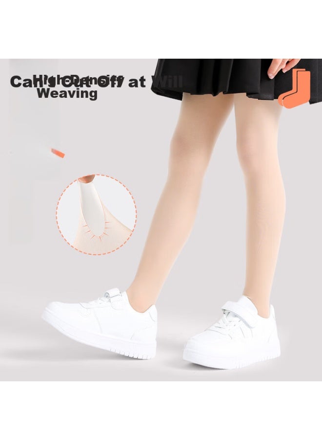 Zhiyouban Children's Thin Skin Color Leggings Girls Spring And Autumn Thin White Silk Stockings Cat Claw Pantyhose - Image 3